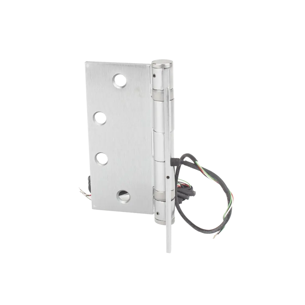 Bisagra de Transferencia Eléctrica / 12-24 VAC/VDC / 4 Hilos 28AWG / 5 Nudillos / Acero Anti-Vandalismo / Energía y Datos - Imagen 2