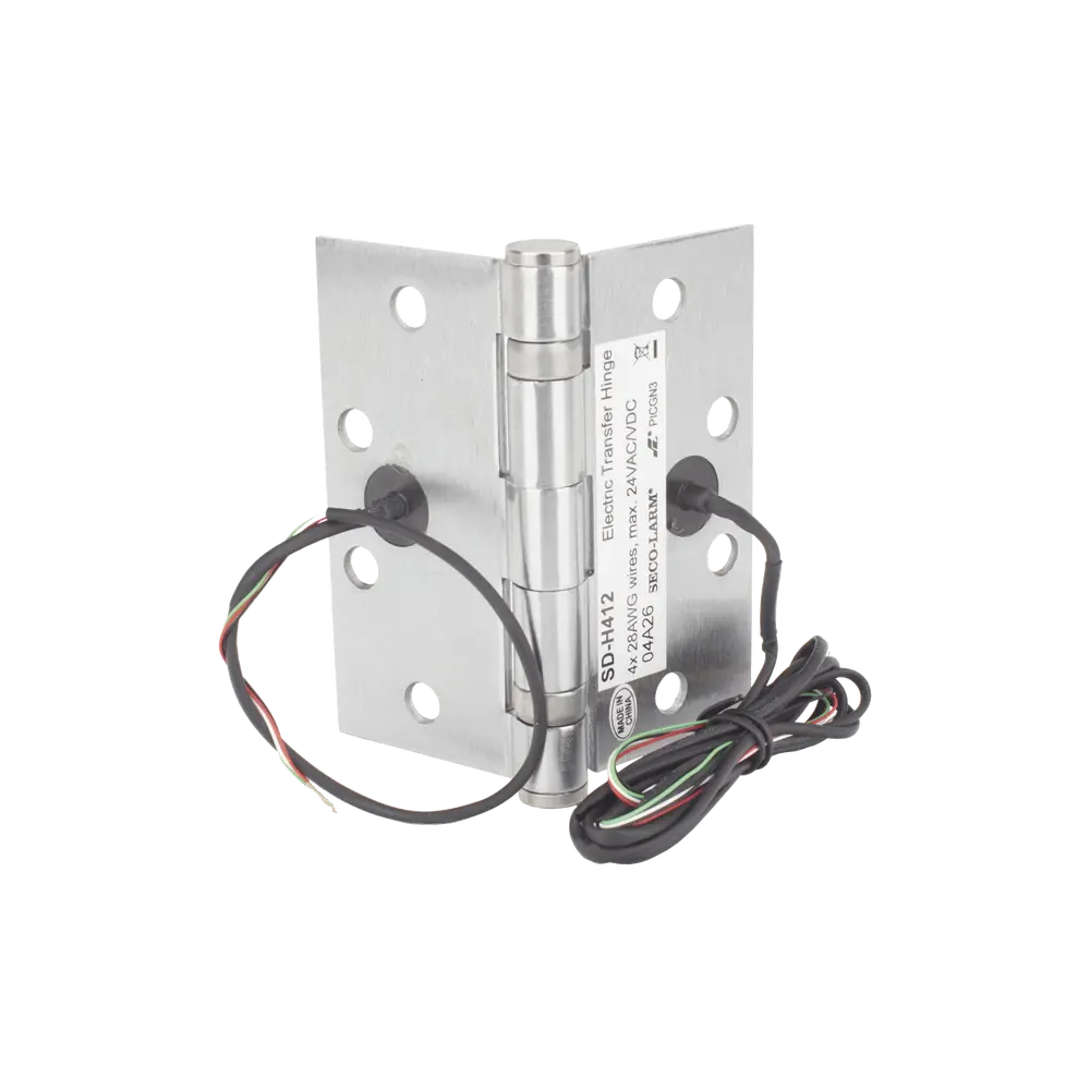Bisagra de Transferencia Eléctrica / 12-24 VAC/VDC / 4 Hilos 28AWG / 5 Nudillos / Acero Anti-Vandalismo / Energía y Datos - Imagen 4