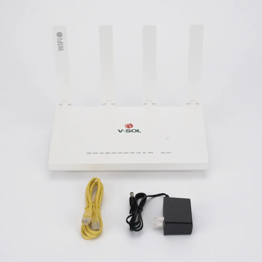 ONU XPON / Wi-Fi 6 AX1500 / 4 Puertos Gigabit / CATV con AGC / 4 Antenas 5 dBi / PON SC/APC - Imagen 5