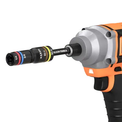 Juego de Sockets de Impacto / 4 Tamaños Hex en 1 Socket / Profundidad Extendida / Acción por Resorte / Sistema Modular de Almacenamiento / Código de Colores - Imagen 6