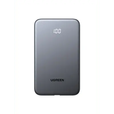 Power Bank / 10000 mAh / 37 Wh / Salida USB-C PD 20W / Salida USB-A SCP 22.5W / Cable USB-C Integrado / Indicador Digital LED - Imagen 2
