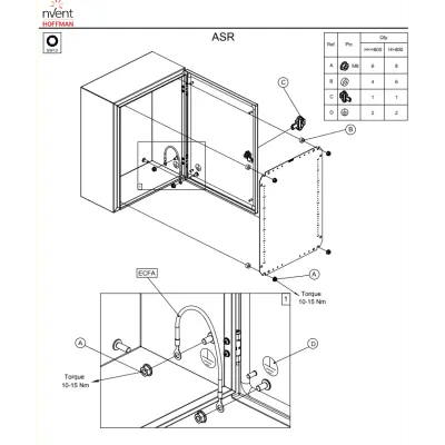 Gabinete de Acero Inoxidable / IP66 / 1000x800x300 mm (39.4x31.5x11.8 in) / 2 Cerraduras / Placa Montaje 2 mm - Imagen 2