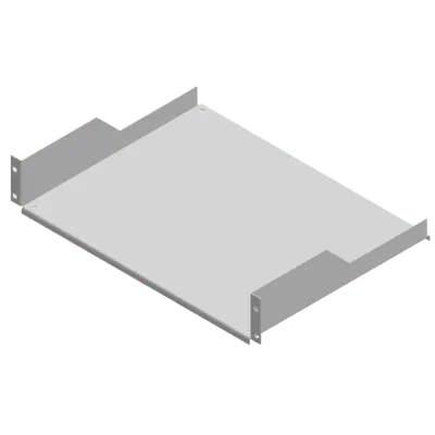 Charola para Rack / 19 Pulgadas / 34 cm (13.4 in) de Profundidad / 2UR / Acero Rolado en Frío / Soporte 15 Kg / Acabado Gris Mate