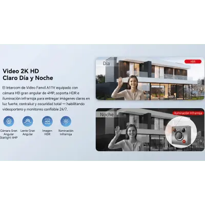 Videoportero IP para Exterior / Cámara 4 Megapixel (1080p) / HDR e Iluminación IR / Altavoz 5W y Doble Micrófono / Panel Acero Inoxidable y Cuerpo Aluminio / IP66 e IK10 / PoE+ / 2 Líneas SIP - Imagen 24