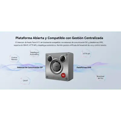 Intercom IP para Exterior / Cámara 4 Megapixel (1080p) / HDR e Iluminación IR / Altavoz 5W y Doble Micrófono con Reducción de Ruido / Panel Acero Inoxidable y Cuerpo Aluminio / IP66 e IK10 / PoE+ / 2 Líneas SIP - Imagen 24