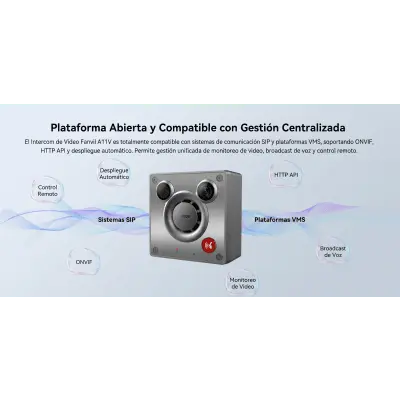 Videoportero IP para Exterior / Cámara 4 Megapixel (1080p) / HDR e Iluminación IR / Altavoz 5W y Doble Micrófono / Panel Acero Inoxidable y Cuerpo Aluminio / IP66 e IK10 / PoE+ / 2 Líneas SIP - Imagen 32