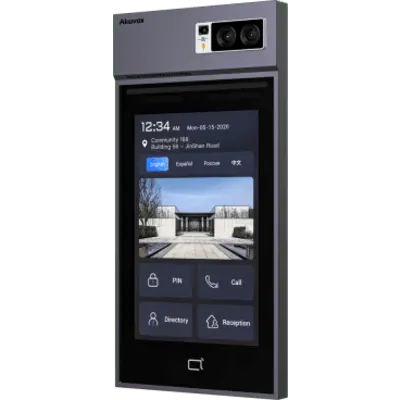Videoportero IP / Pantalla Táctil IPS 10" / Cámara 5 Megapixel / Android / Reconocimiento Facial / Acceso QR NFC Bluetooth Tarjeta PIN / IP66 IK08 - Imagen 2