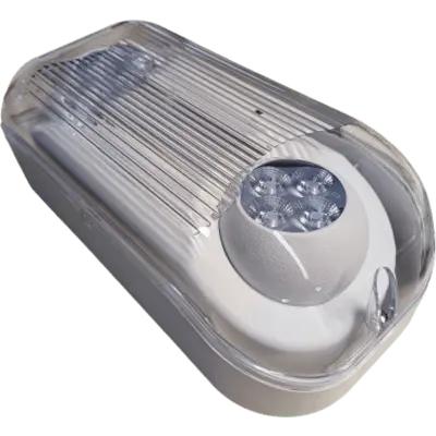 Luminaria de Emergencia LED / Impermeable NEMA 4X / 630 lm / Versión CL -20°C / Montaje Pared y Techo / 90 Min Autonomía / Entrada 120-277 VAC - Imagen 2