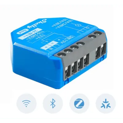 Relevador Inalámbrico Inteligente / 16A / 110-240V AC / 12V DC / Multiprotocolo Zigbee Matter Wi-Fi Bluetooth / 1 Canal / Contacto Seco - Imagen 2