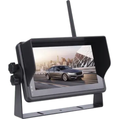 Monitor para Sistema de Reversa / 7 Pulgadas Táctil / 2 Cámaras Simultáneas / Soporte 4 Cámaras / IR 11 LEDs / -20°C a 70°C - Imagen 2