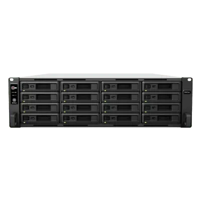 Servidor NAS Rack / 16 Bahías / Intel Xeon D-1541 8 Núcleos / 16 GB DDR4 ECC Ampliable a 64 GB / 403,000 IOPS / 6,200 MB/s Lectura / RAID F1 / Doble Fuente Redundante - Imagen 2