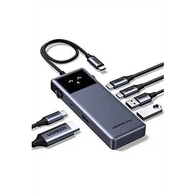 Hub USB-C 6 en 1 / HDMI 4K@60Hz / 3 Puertos USB-A 5Gbps / Carga PD 100W / Compatibilidad Multiplataforma / Diseño Compacto