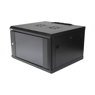 Gabinete de Pared / 6U / 19 Pulgadas / 600 x 550 x 382 mm / Cristal Templado 5 mm / Carga 60 kg / IP20 - Imagen 2