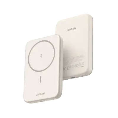 Power Bank MagSafe de 5000mAh | 15W | Carga Inalámbrica y por Cable USB-C | Sistema de Protección Inteligente | Tecnología de Carga Rápida | Ultra Delgado | Ultra ligero | Compatible con iPhone 15/14/13/12 | Color Beige. - Imagen 3