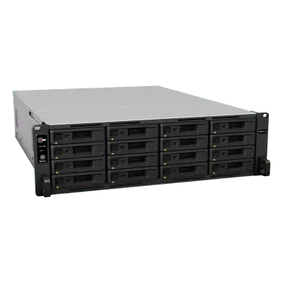 Servidor NAS Rack / 16 Bahías / Intel Xeon D-1541 8 Núcleos / 16 GB DDR4 ECC Ampliable a 64 GB / 403,000 IOPS / 6,200 MB/s Lectura / RAID F1 / Doble Fuente Redundante - Imagen 3