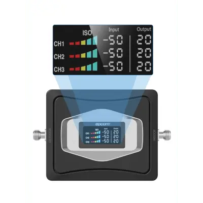 Amplificador Celular 4G / Triple Banda 850/1900/2100 MHz / Ganancia 68 dBm / Cobertura 600 m² / Kit Completo con Antenas y Cables - Imagen 3