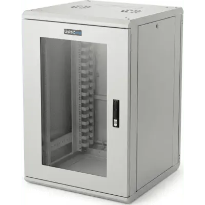 Gabinete Rackeable / 18U / 19 in / Puerta Cristal / Carga 750 Kg / 600x605x930 mm (23.6x23.8x36.6 in) / 3.05 ft Alto - Imagen 3