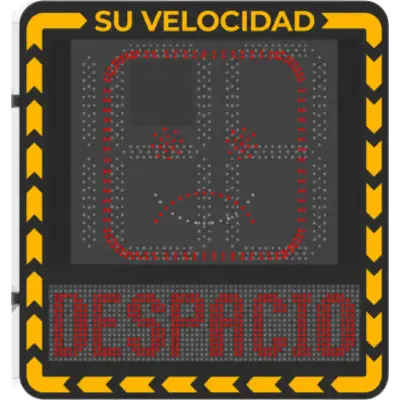 Radar Medidor de Velocidad / Detección 100 m (328.1 ft) / 32 Objetivos / 3 Carriles / Pantalla LED 3000 cd/m² / IP66 / Ethernet - Imagen 6