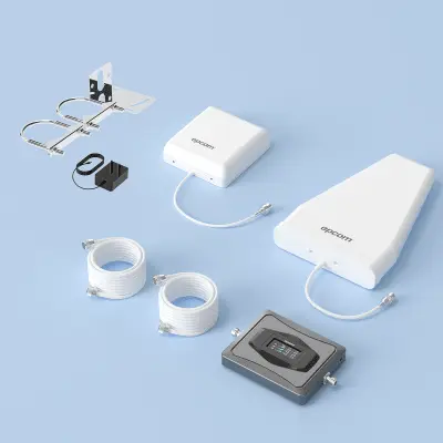 Amplificador Celular 4G / Triple Banda 850/1900/2100 MHz / Ganancia 68 dBm / Cobertura 600 m² / Kit Completo con Antenas y Cables - Imagen 5