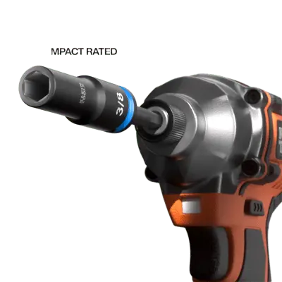 Juego de Dados de Impacto Profundos / Drive 3/8" / SAE y Métrico / 23 Piezas / Adaptadores Multi-Propósito / Estuche Modular - Imagen 5