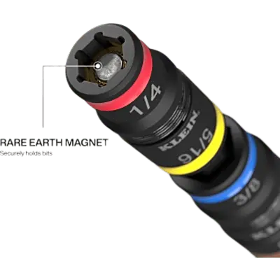 Desarmador de Impacto / 14 en 1 / Magneto de Tierras Raras / Almacenamiento Dual / Asistente de Torque / Dados 7-14 mm - Imagen 3