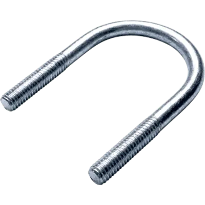 Abrazadera Roscada Tipo U / 25 mm (1") / Acero Galvanizado / Carga 1/4" / Tuberías hasta 120 mm - Imagen 2
