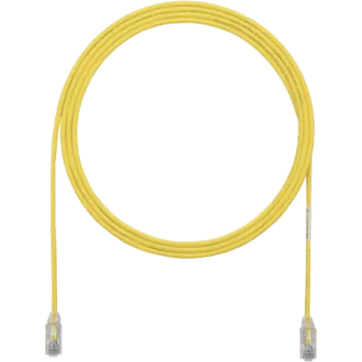 Cable de Parcheo UTP Cat6A, CM/LSZH, Diámetro Reducido (28AWG), Color Amarillo, 10 m