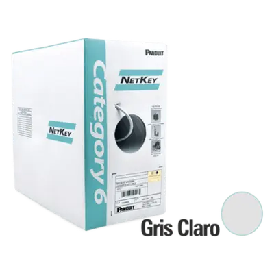 Cable UTP Categoría 6 / 305 m (1000 ft) / 24 AWG / 250 MHz / CMR Riser / 4 Pares / Cobre Sólido