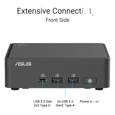 Mini PC / Core 5 210H 8 Núcleos hasta 4.8 GHz / 16 GB DDR5-5600 / SSD 512 GB NVMe PCIe 4.0 / Wi-Fi 7 / Ethernet 2.5 GbE / Thunderbolt 4 / Windows 11 Pro - Imagen 2