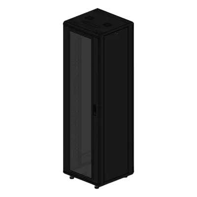 Gabinete Rack de Piso / 42U / 19 Pulgadas / Carga 1000 kg / Puerta Cristal Frontal / 600x605x1990 mm - Imagen 2