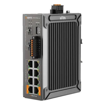 Switch PoE Industrial / 8 Puertos Gigabit PoE / 2 Puertos SFP 2.5 Gbps / 240W Presupuesto PoE / 26 Gbps Capacidad de Conmutación / -40 ℃~75 ℃ / DIN-Rail, Pared, Escritorio - Imagen 4