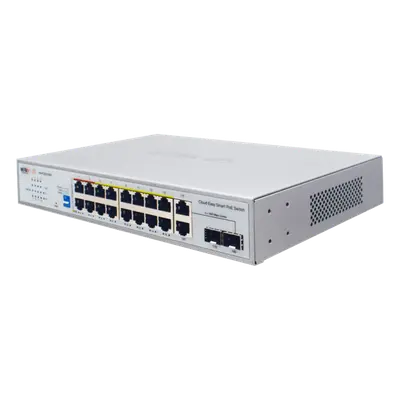 Switch PoE / 16 Puertos 10/100 Mbps PoE / 2 Uplink Gigabit / 1 Puerto SFP / Presupuesto PoE 250 W / Alcance 250 m (820.2 ft) / ONVIF - Imagen 2