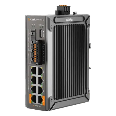 Switch PoE Industrial L2+ / 8 Puertos Gigabit PoE / 4 Puertos SFP 10G / Capacidad 96 Gbps / Presupuesto PoE 240 W / Rango -40 a 75 °C (-40 a 167 °F) / Sin Ventilador - Imagen 2