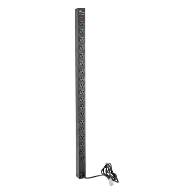 PDU Vertical para Rack / 18 Tomas NEMA 5-15R / 15A / 1.22 m (48 in) / Montaje Rack o Panel / Acero Negro - Imagen 4