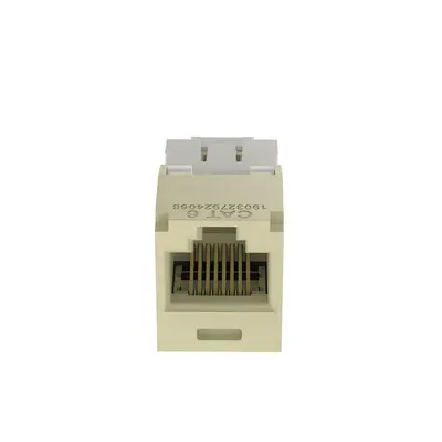 Conector Jack RJ45 / Categoría 6 / 8 Posiciones 8 Cables / Terminación sin Herramienta de Impacto / Color Marfil - Imagen 2