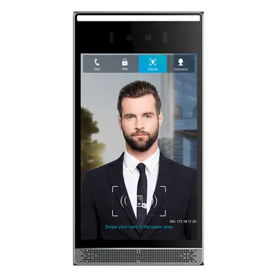 Videoportero IP / Pantalla Táctil IPS 8" / Reconocimiento Facial 10,000 Rostros / Cámara 2MP Lente Dual / 7 Métodos de Acceso / BLE + Wiegand / IP66 IK07 / PoE - Imagen 2