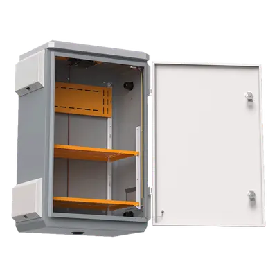 Gabinete de Protección IP55 / Acero SPCC / 380 x 660 x 240 mm / Rieles DIN / Montaje Vertical u Horizontal / 4 Placas Laterales Externas - Imagen 3