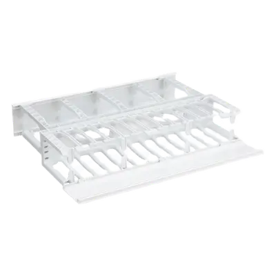 Organizador de Cables Horizontal / Alta Densidad / Doble Frontal y Posterior / Rack 19 in / 2UR / Categoría 6 y 10G - Imagen 3