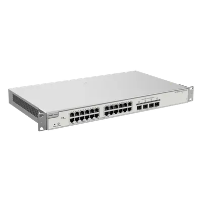 Switch Administrable Capa 3 / 24 Puertos Gigabit PoE+ / 4 SFP+ 10Gb / 370W PoE / 128 Gb/s - Imagen 2