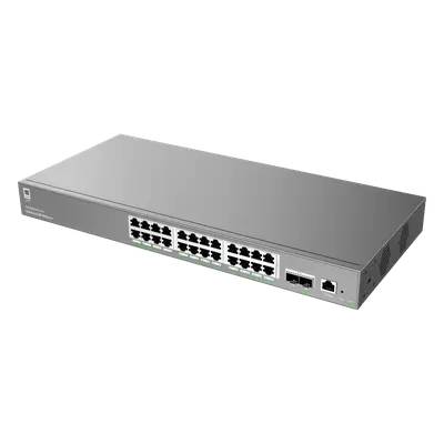 Switch Administrable L2++ / 24 Puertos Gigabit PoE / PoE++ 250W / 2 Puertos SFP+ / 88 Gbps / VLAN 4K / QoS Avanzado - Imagen 3