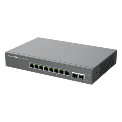 Switch L2 Lite Administrable de 10 Puertos / 8 Puertos Ethernet 2.5 Gbps / 2 Puertos SFP+ 10 Gbps / PoE+ 802.3af/at / VLAN 802.1Q / QoS / IGMP Snooping / Montaje Escritorio, Pared o Rack 19" (0.48 m) - Imagen 3
