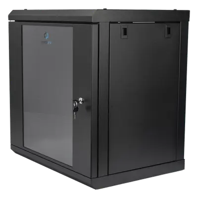 Gabinete de Pared 12U / Profundidad 455 mm (18 in) / Cristal Templado / Acero Reforzado / Carga 80 kg - Imagen 2