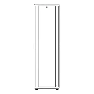Gabinete Rack de Piso / 42 Unidades / 19 Pulgadas / Carga 1000 kg / Puerta Cristal Templado / Ventilación Superior - Imagen 3