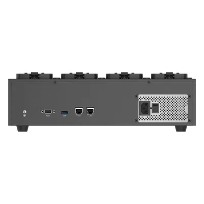 Dock Station de Escritorio / 8 Puertos Body Cams / Dual Gigabit / 4 Bahías HDD / ANR / Cobertura Cíclica / -10°C a 55°C - Imagen 3