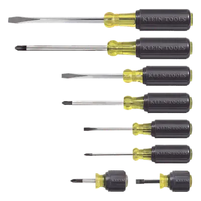 Juego de Desarmadores / 8 Piezas / Punta Plana 1/4'' y 5/16'' / Cabinet 3/16'' y 5/16'' / Phillips N.º 1, 2, 3 y Trompo / Mango Cushion-Grip - Imagen 3