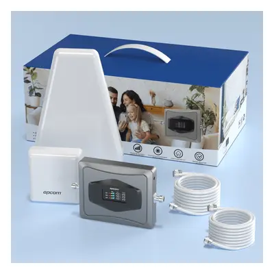 Amplificador Celular 4G / Triple Banda 850/1900/2100 MHz / Ganancia 68 dBm / Cobertura 600 m² / Kit Completo con Antenas y Cables - Imagen 4