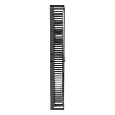Organizador Vertical de Cables / Alta Densidad / 45 U / Ancho 8 in / Diseño Simple Frontal / ABS y Acero / Negro - Imagen 4