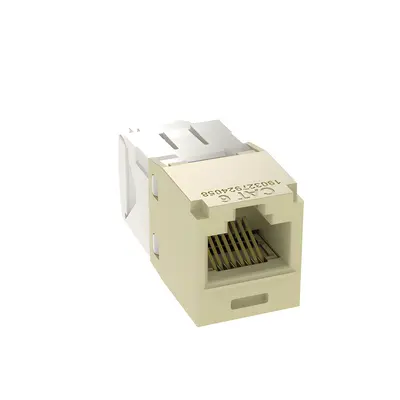 Conector Jack RJ45 / Categoría 6 / 8 Posiciones 8 Cables / Terminación sin Herramienta de Impacto / Color Marfil - Imagen 4