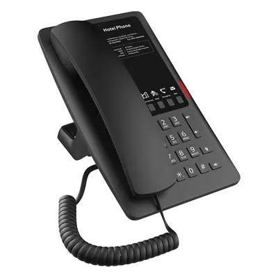 Teléfono IP Hotelero / 2 Líneas SIP / 5 Teclas Programables / Audio HD Manos Libres / PoE 802.3af / Puerto USB-A de Carga / Ethernet 10/100 Mbps - Imagen 2