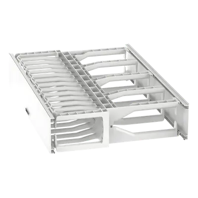 Organizador de Cables Horizontal / Alta Densidad / Doble Frontal y Posterior / Rack 19 in / 2UR / Categoría 6 y 10G - Imagen 4